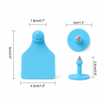 EVS Cattle Ear Tag - Blue - Large - Image 2