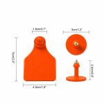 EVS Cattle Ear Tag - Orange - Medium - Image 2