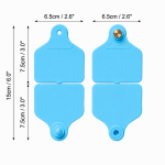 EVS Cattle Double Tag Set - Blue - Image 3