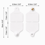 EVS Cattle Double Tag Set - White - Image 3