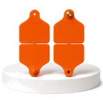 EVS Cattle Double Ear Tag Set - Orange